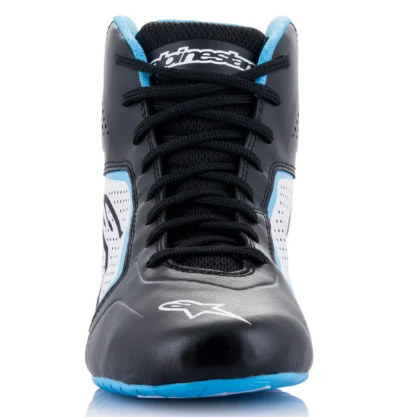 ALPINESTARS TECH-1 K START V2 SHOES - Black/White/Light Blue - Image 5
