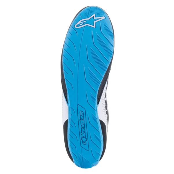 ALPINESTARS TECH-1 K START V2 SHOES - Black/White/Light Blue - Image 6