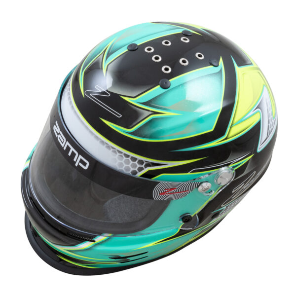 ZAMP RZ-42Y YOUTH SNELL CMR2016 - Green/Silver - Image 2