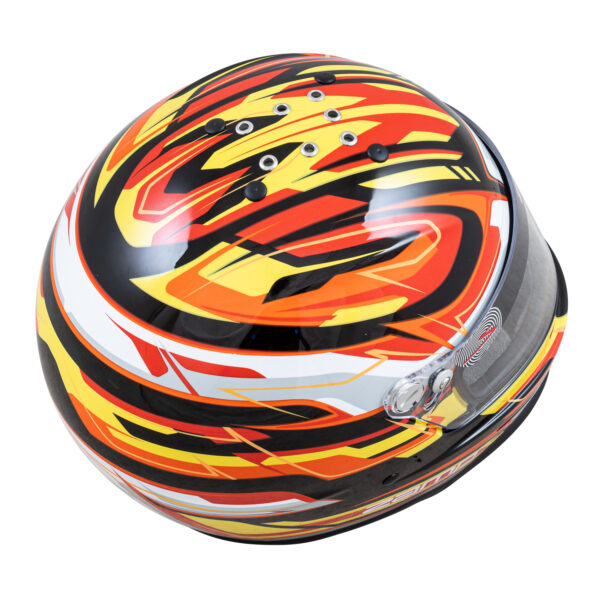 ZAMP RZ-42Y YOUTH SNELL CMR2016 - Black/Red/Orange - Image 3