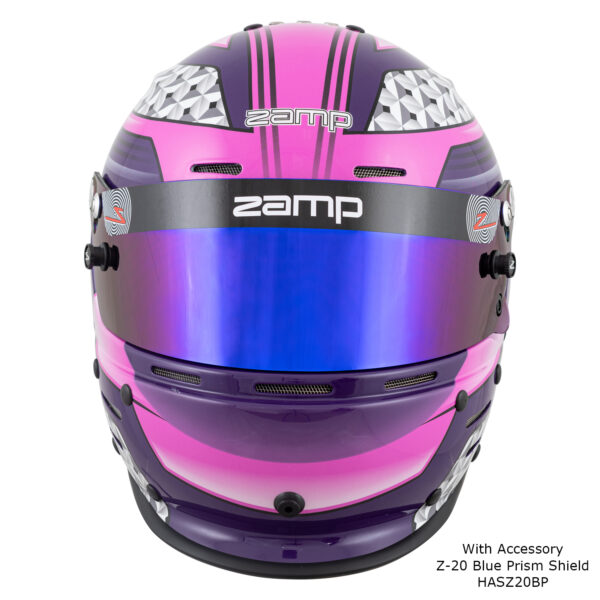 ZAMP RZ-62 GRAPHIC SNELL 2020 - Aramid Mix Pink/Purple - Image 4