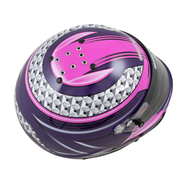 ZAMP RZ-62 GRAPHIC SNELL 2020 - Aramid Mix Pink/Purple - Image 3