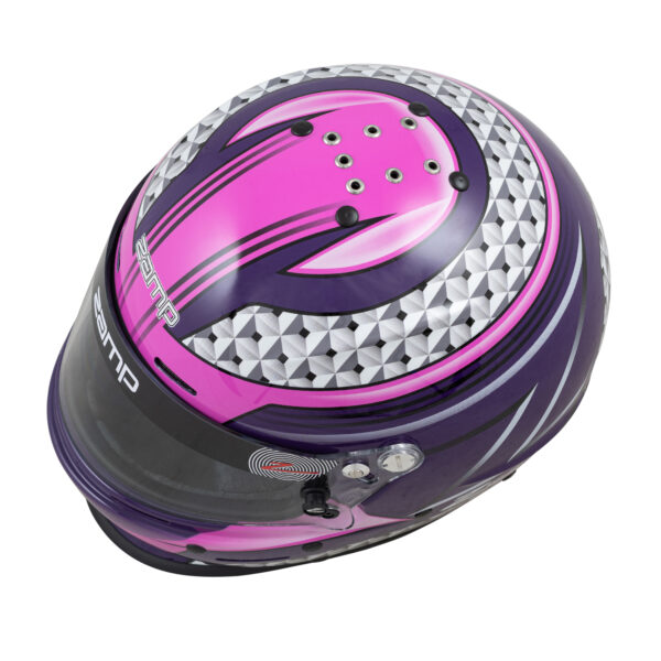 ZAMP RZ-62 GRAPHIC SNELL 2020 - Aramid Mix Pink/Purple - Image 2